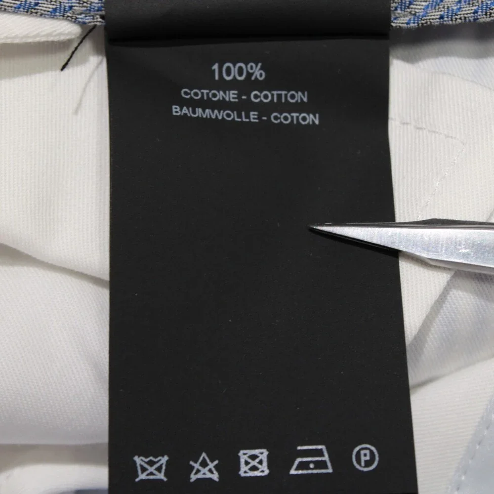 PT Torino NWT Chinos / Casual Pants Size 48 (US 32) Slim in Blue & White Stripes